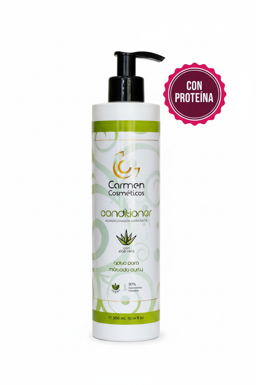 Carmen Cosméticos Acondicionador CON PROTEÍNA fondo blanco