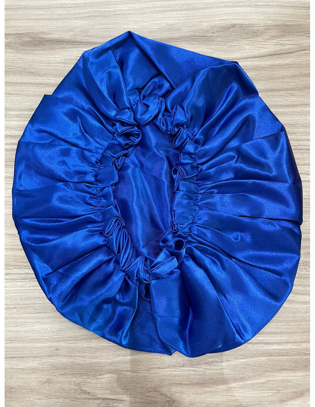Gorro de satén anti frizz color azul
