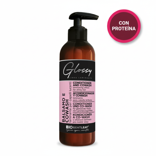Bio Gentleaf Acondicionador y Cowash Glossy Laminante 200ml con proteína