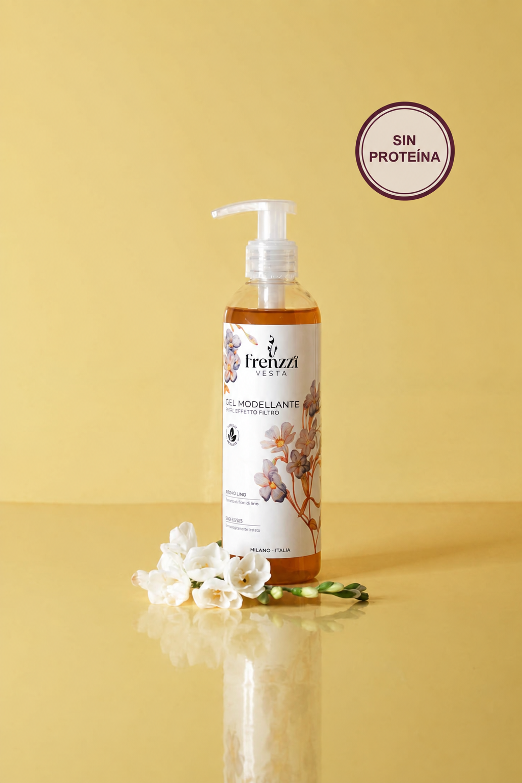 Frenzzi Gel de Lino de 250 ml con sello SIN PROTEÍNA