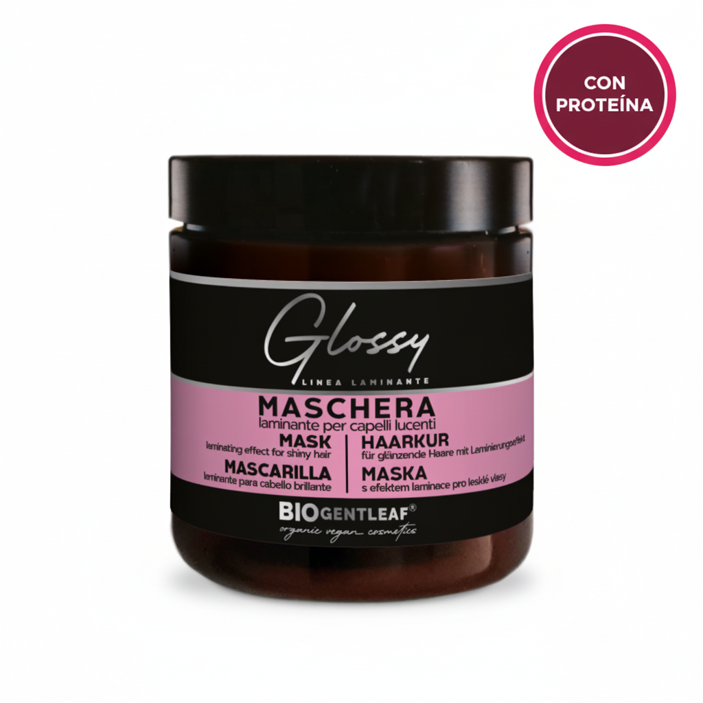 Mascarilla Glossy con sello proteína