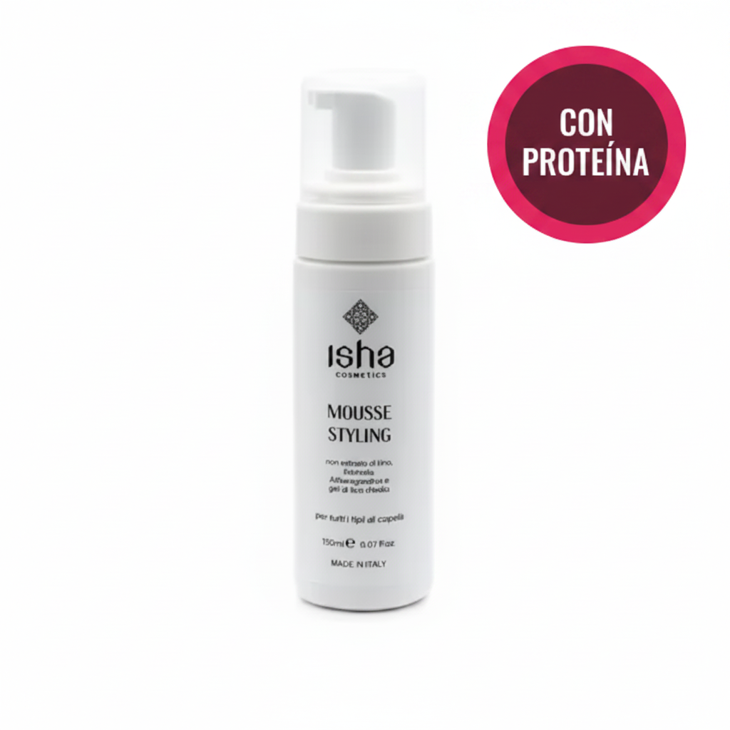 Mousse Styling ISHA con sello CON PROTEÍNA